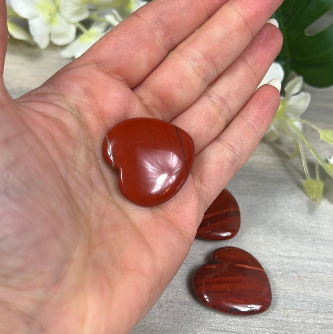 Red Jasper Heart