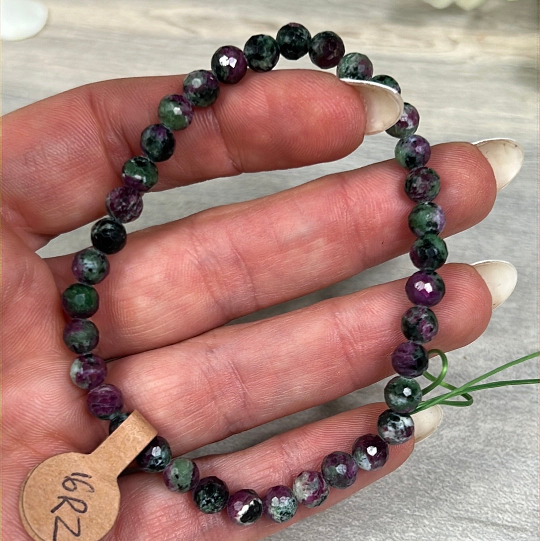 AA Ruby Zoisite Facet Bracelet