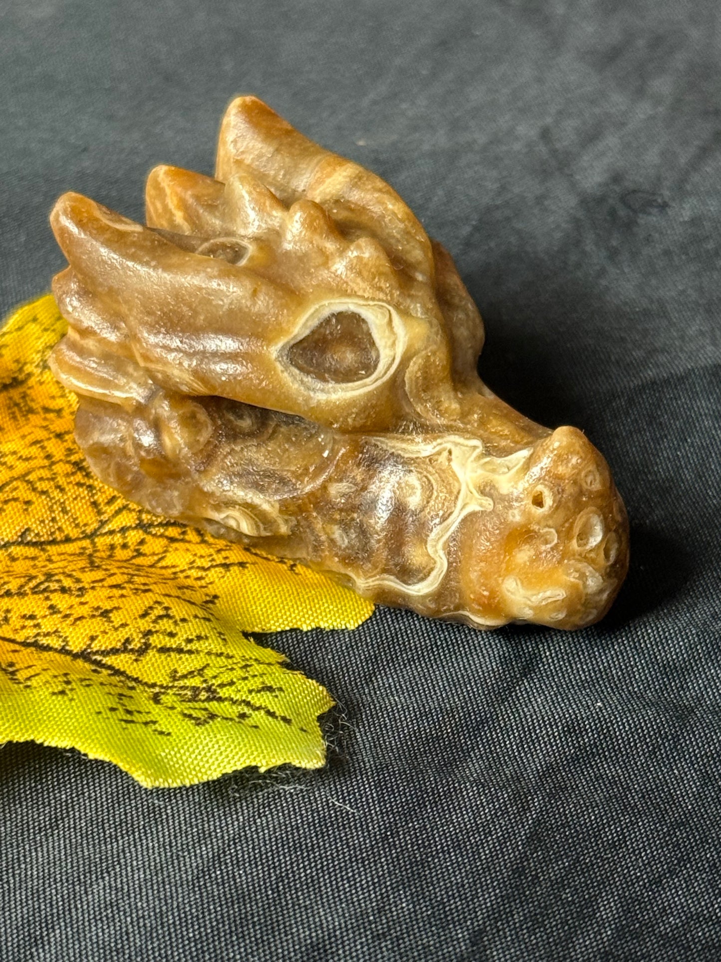 Honey Calcite Dragon