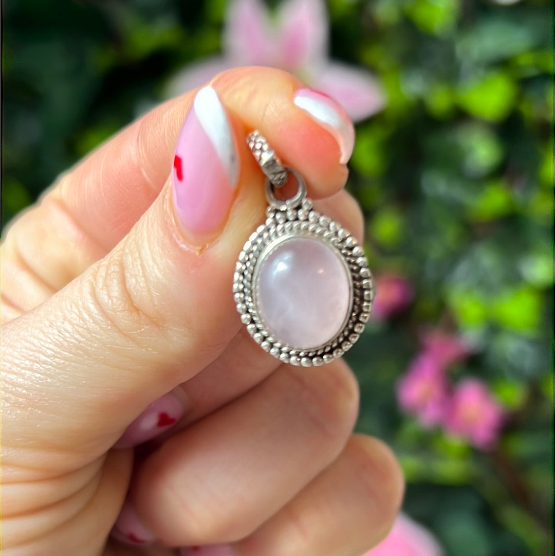 Morganite 925 Sterling Silver Pendant