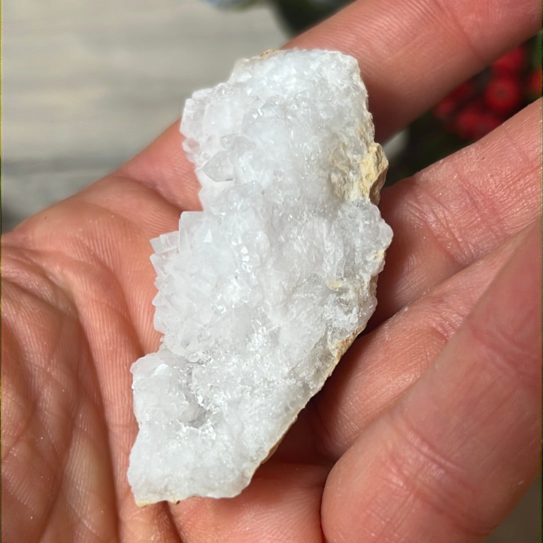 Snow Quartz Druzy specimen