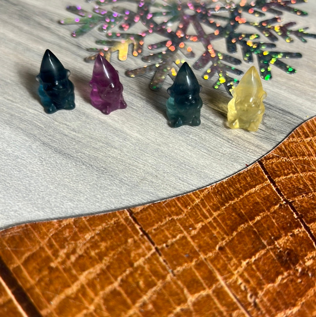 Mini Fluorite gnome