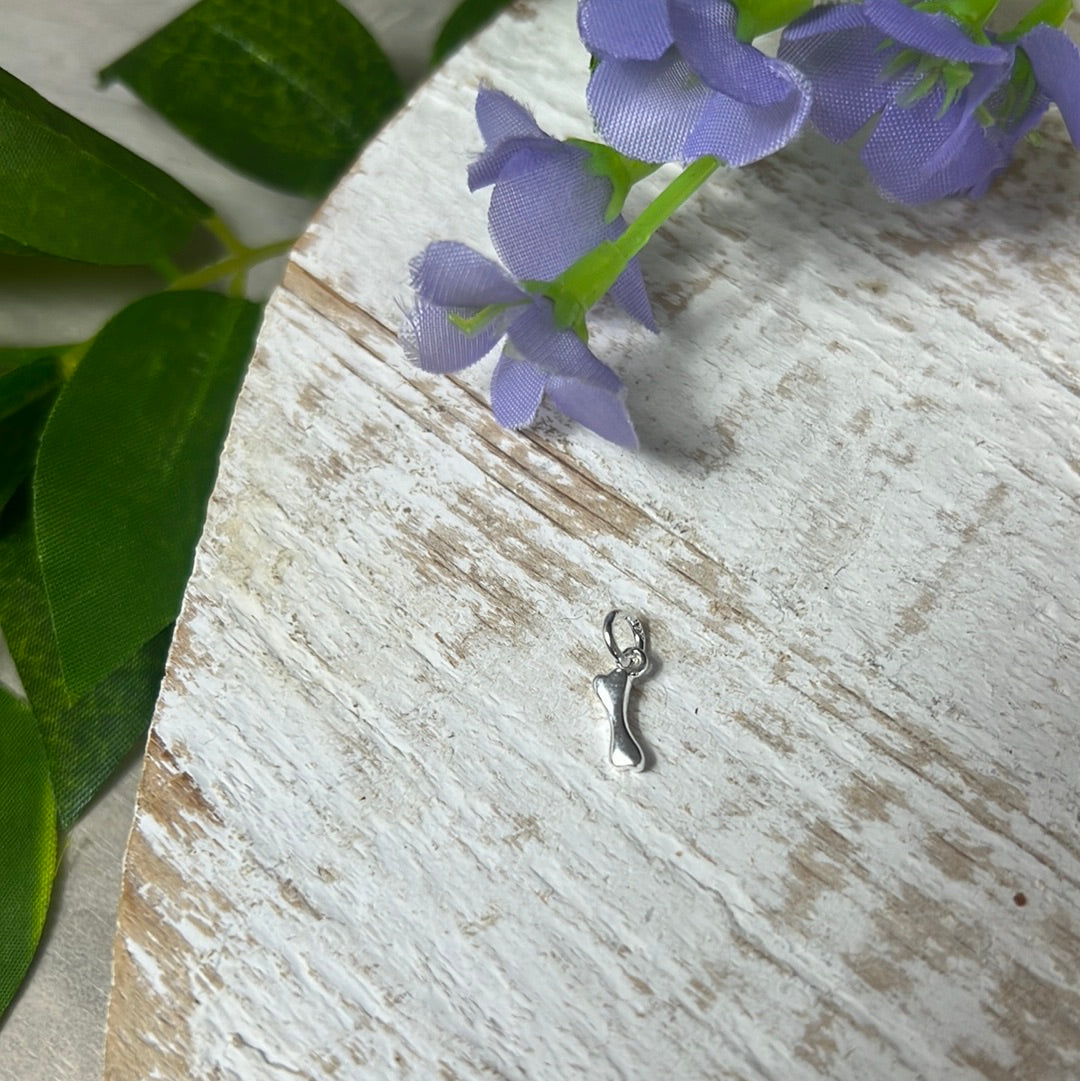 Bone 925 Sterling Silver Pendant Charm