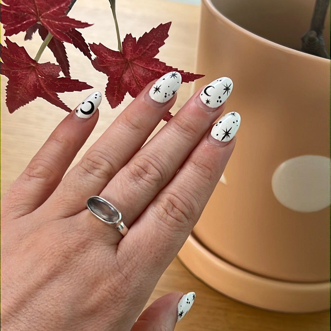 Bar Facet Sterling Silver Ring