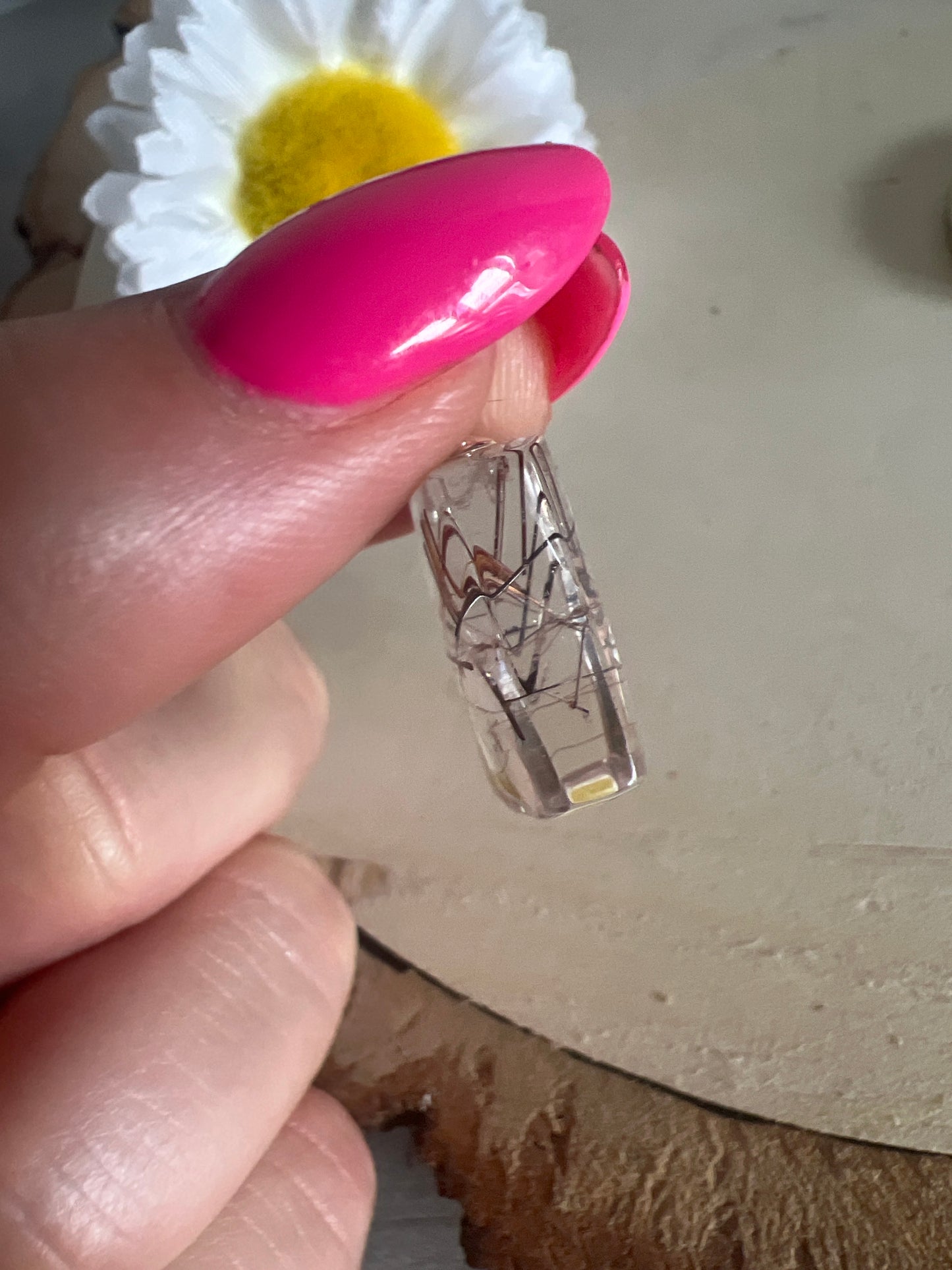 Rutile Mutil Colour Rutilated Quartz 925 Sterling Silver Pendant