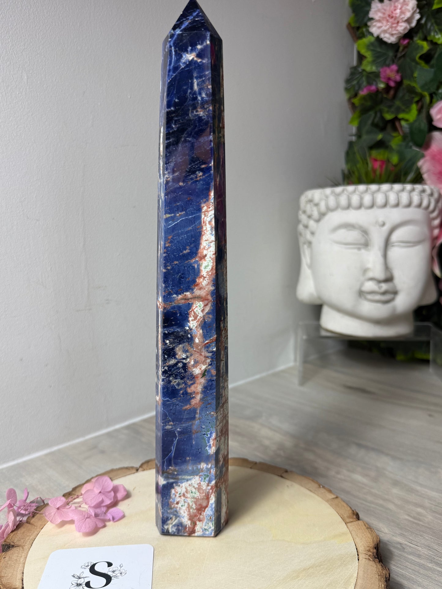 Large Sunset Sodalite Tower Point