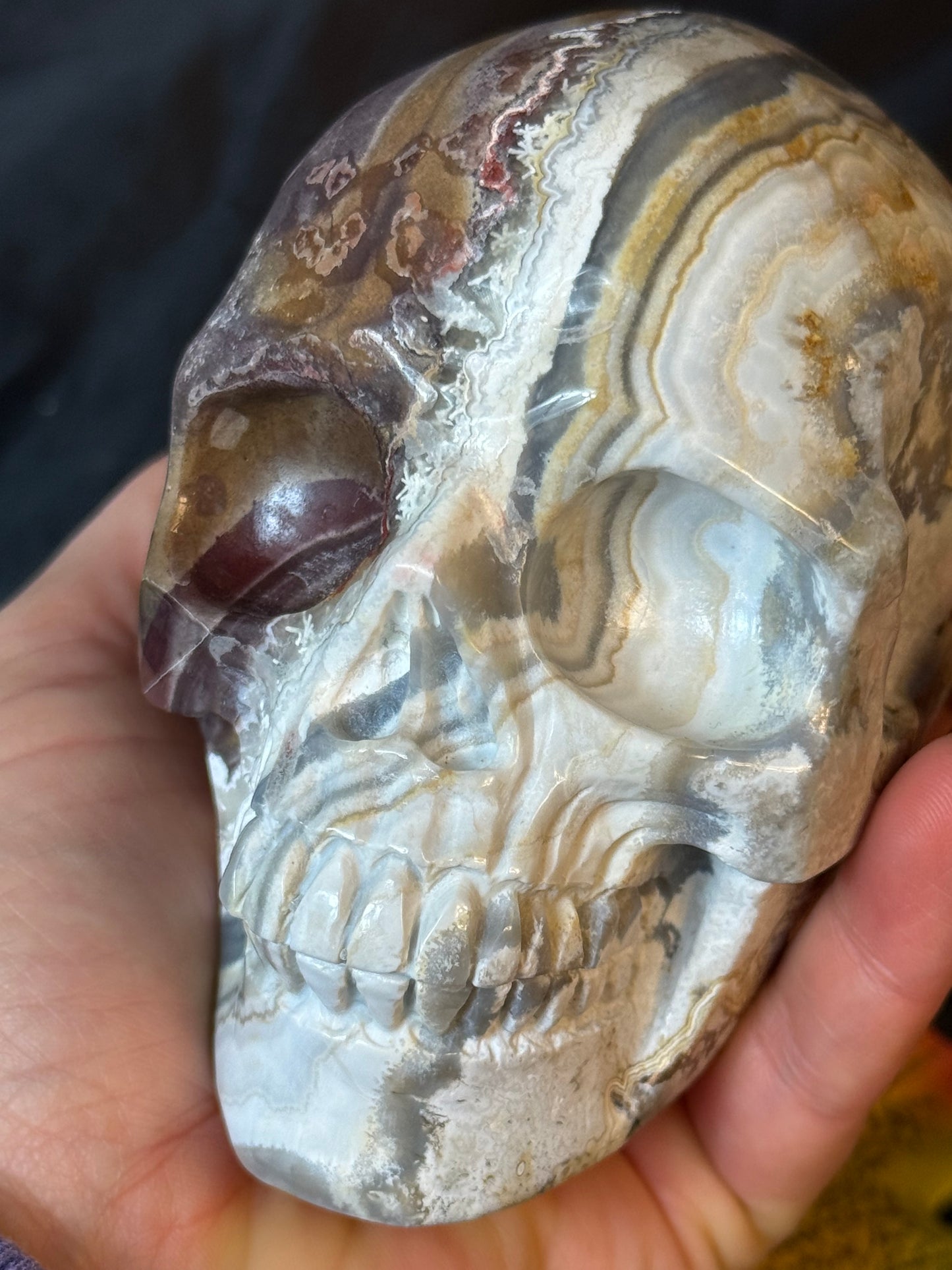 Mexican Agate Skull