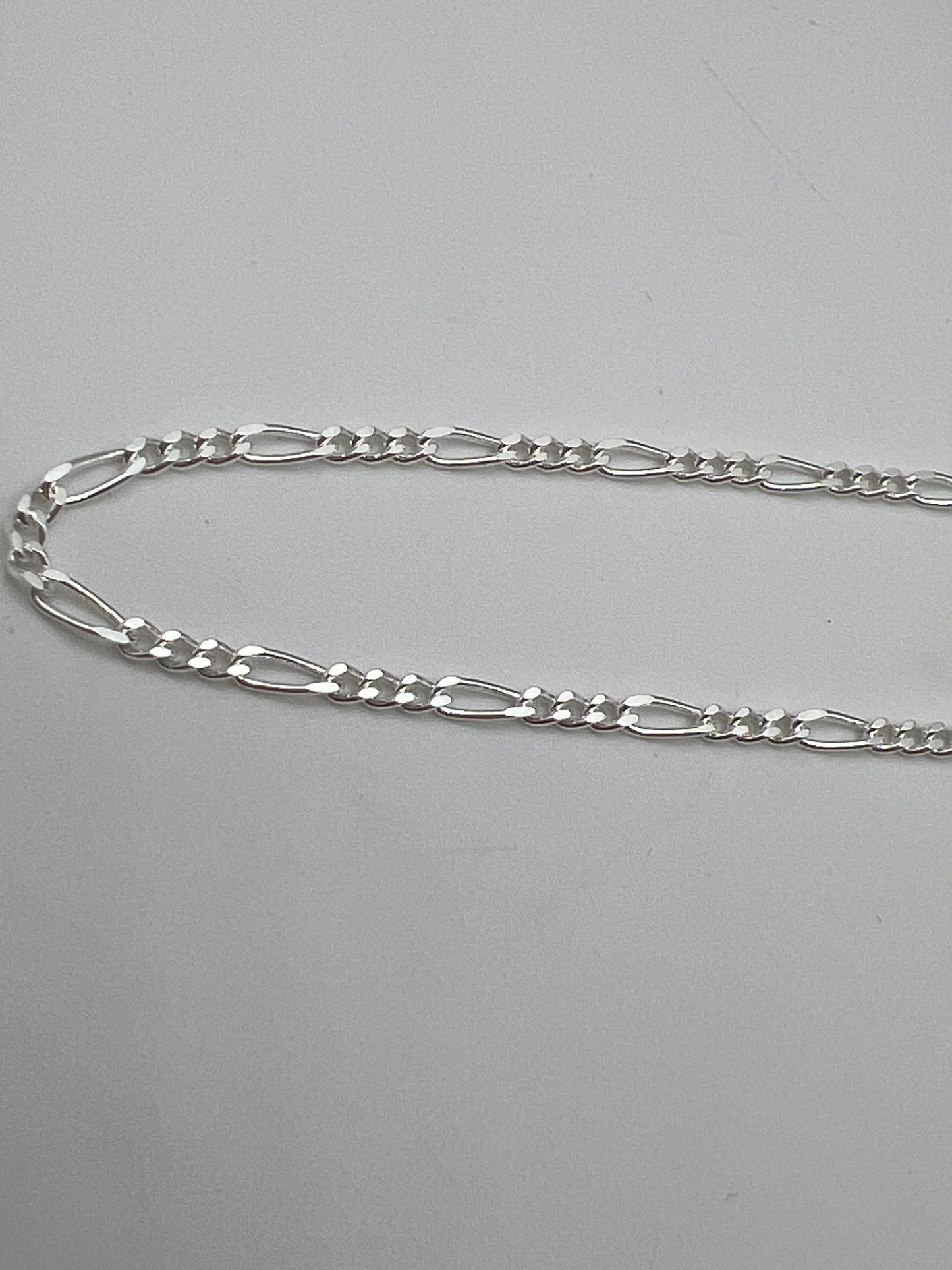 Figaro Sterling Silver 925 Chain 18''