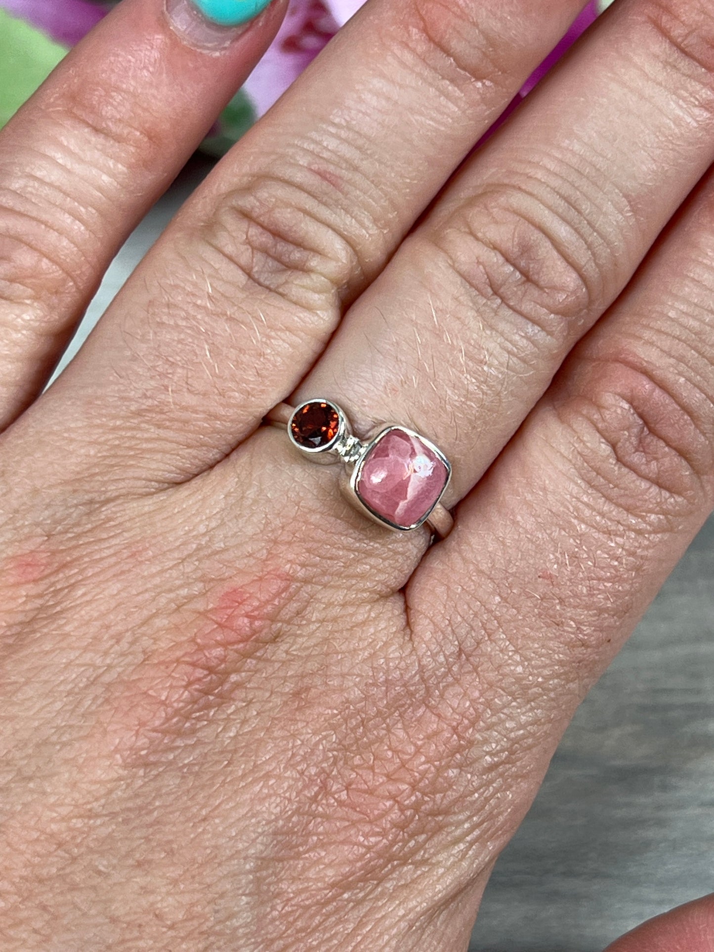 Duo Stone Ring - 925 Sterling Silver