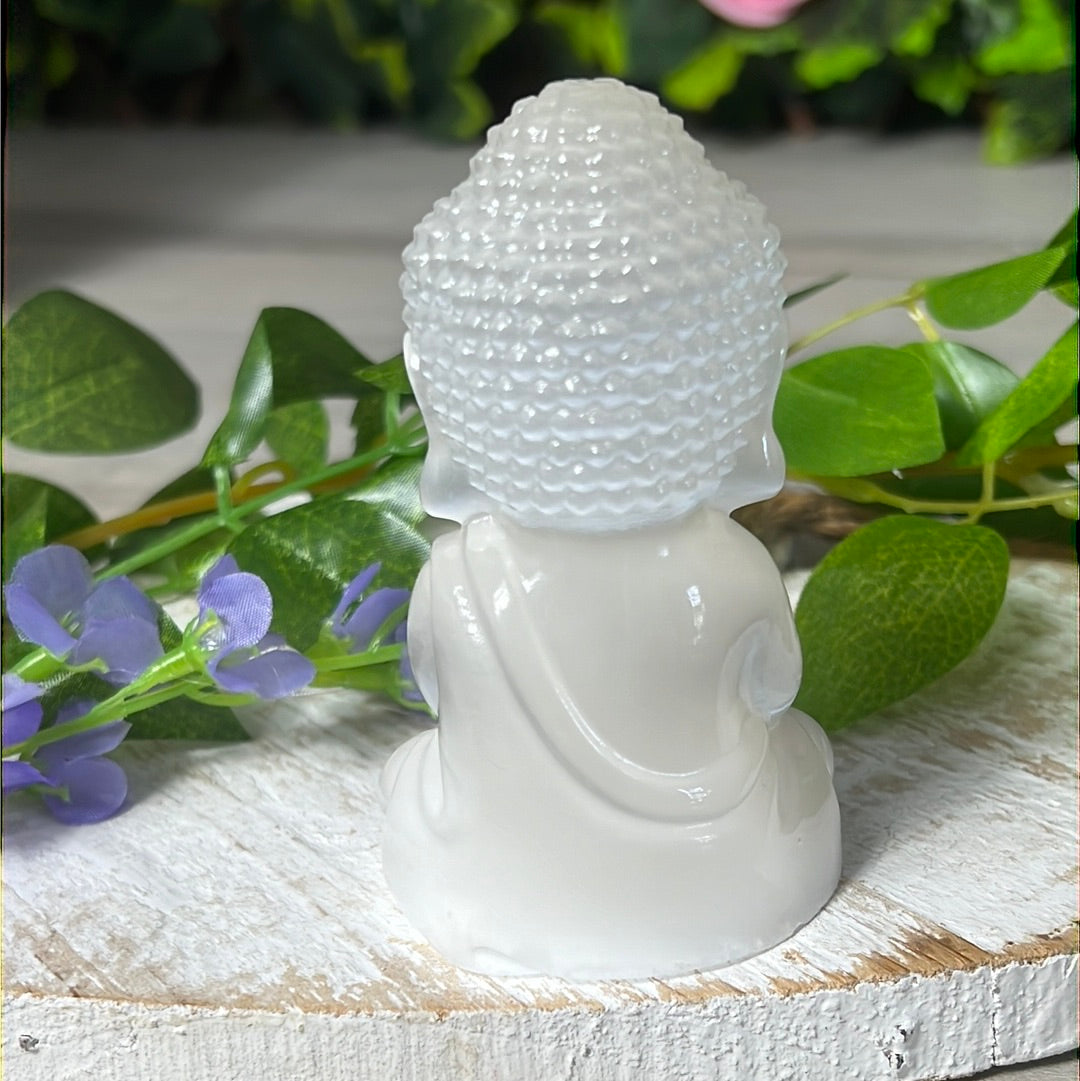 Selenite Buddha