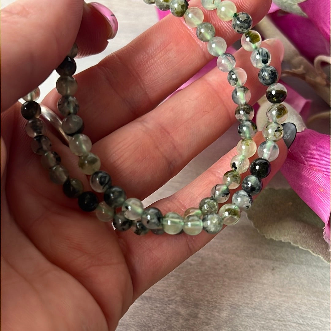 Prehnite Bracelet - 4mm