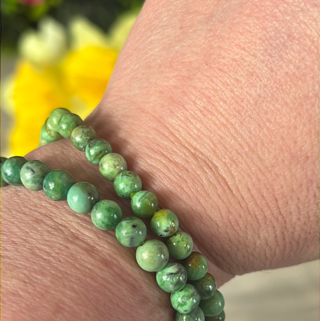 Variscite Bead Bracelet