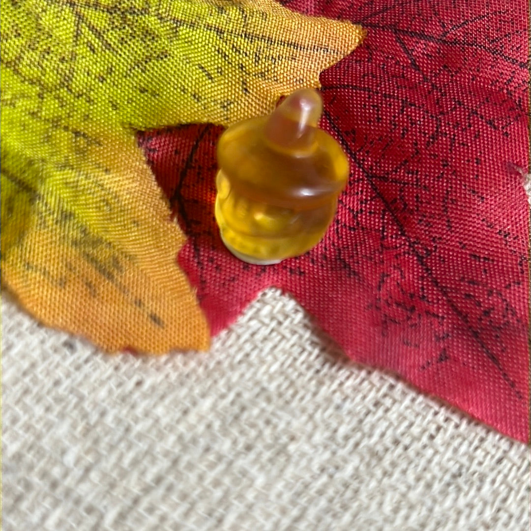 Mini Yellow Fluorite Pumpkin