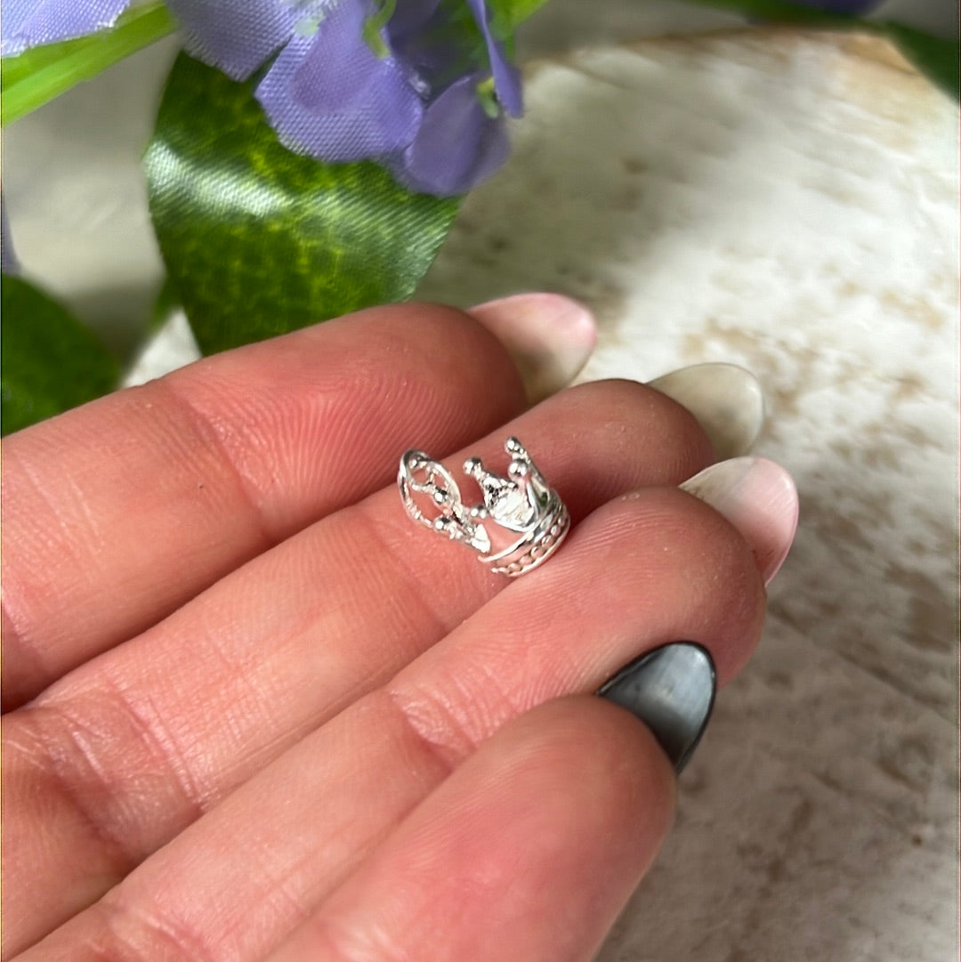 Crown 925 Sterling Silver Pendant Charm