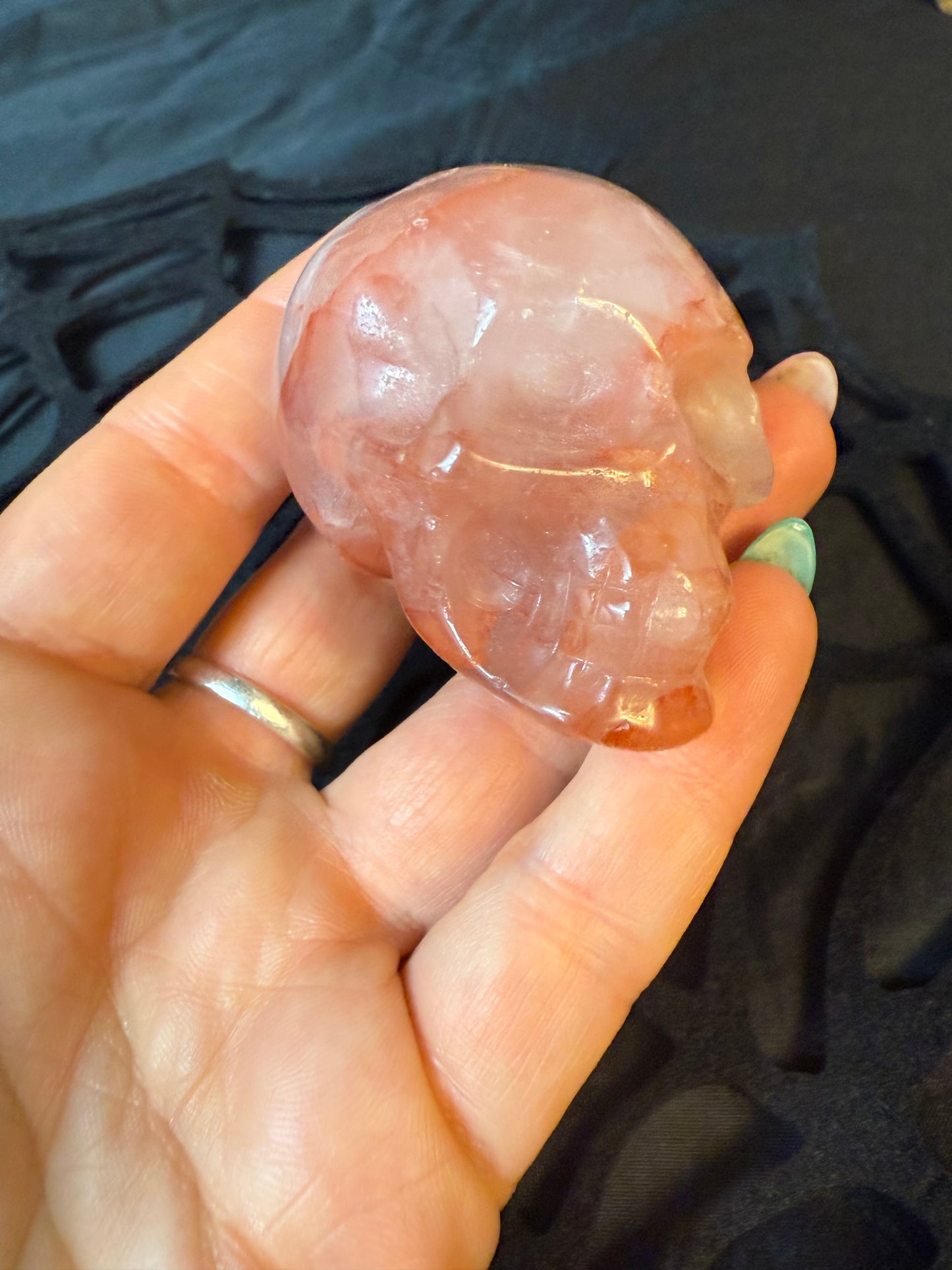 Fire Quartz Skull