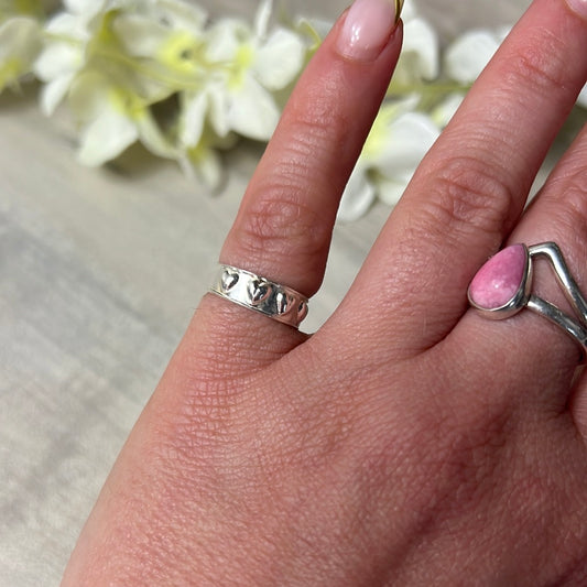 Raise your Heart - Mini Iddy Diddy - ( child / toe ) Adjustable 925 Sterling Silver Ring