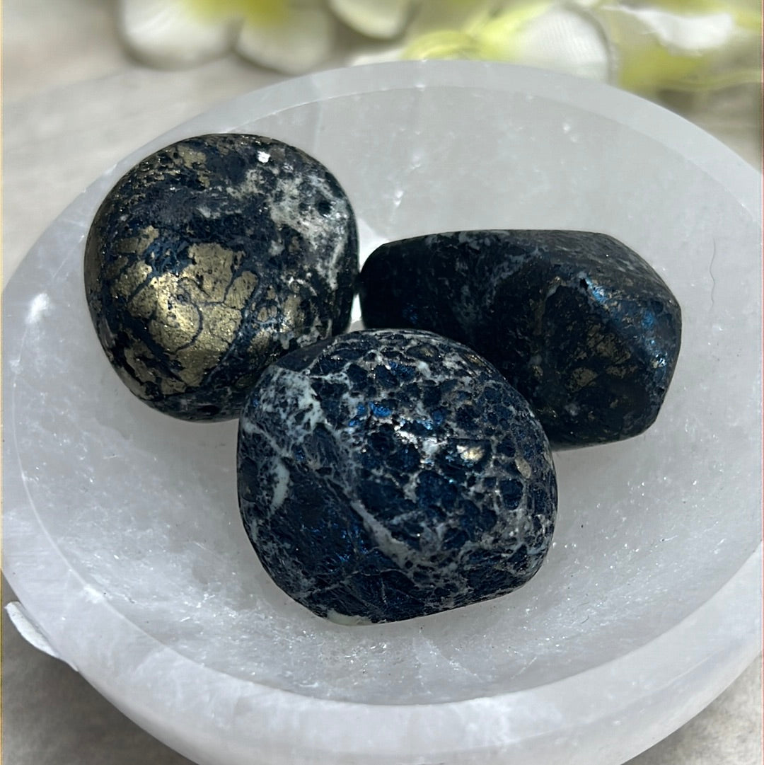 LAST Covellite Chunky Tumble Tumblestone