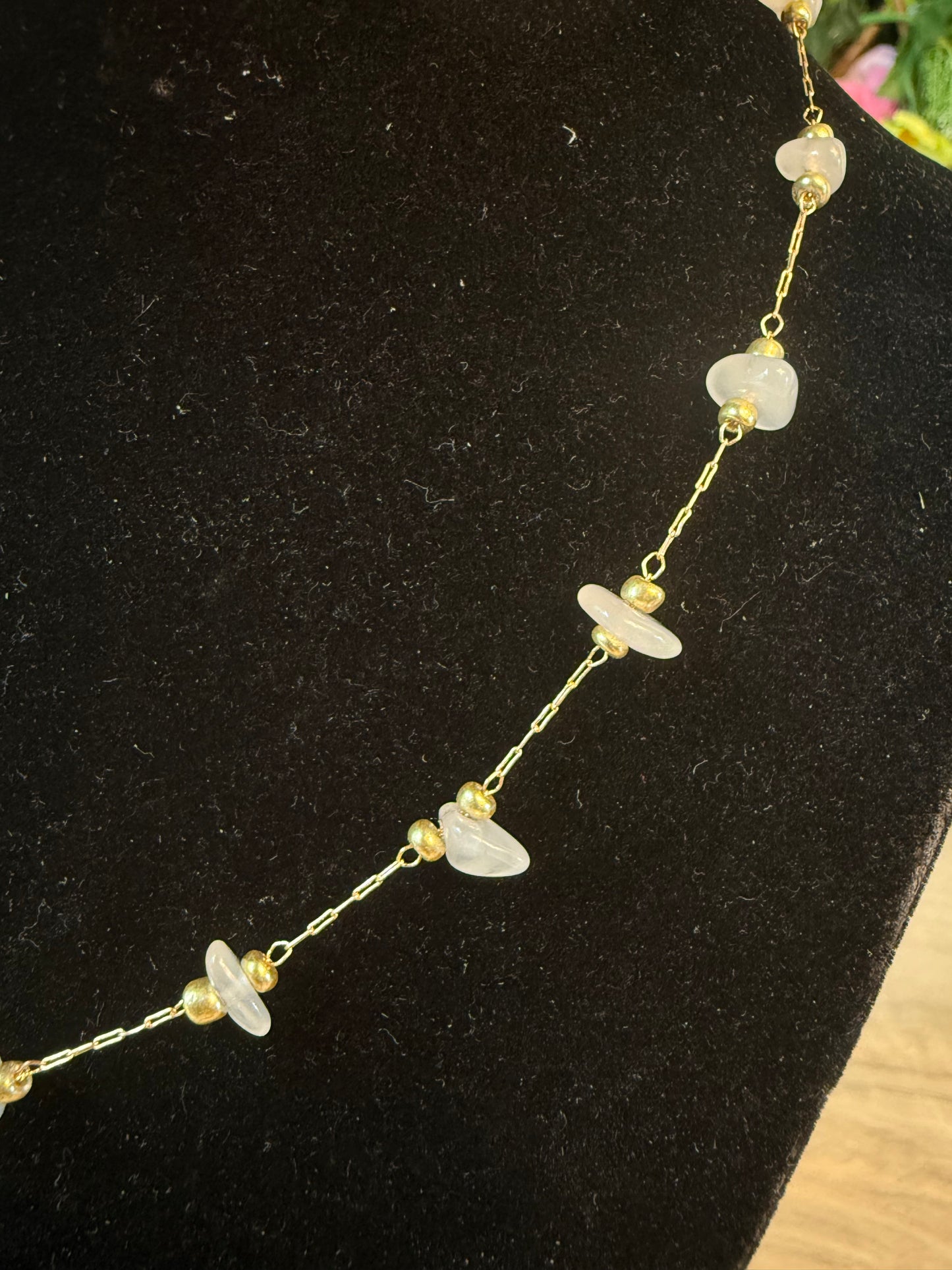 Beaded Gem Necklace