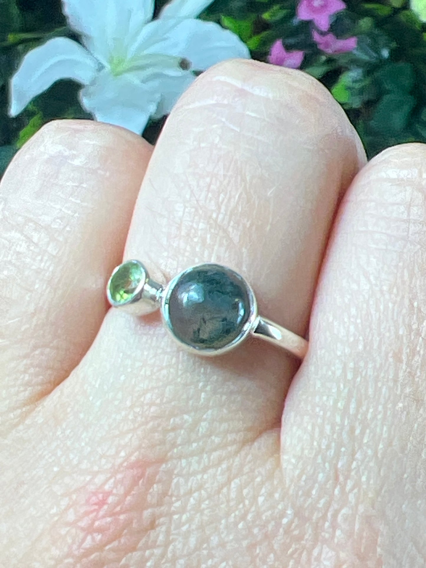 Duo Stone Ring - 925 Sterling Silver