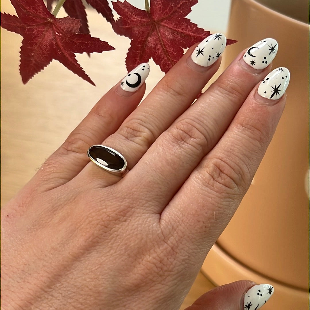 Bar Facet Sterling Silver Ring