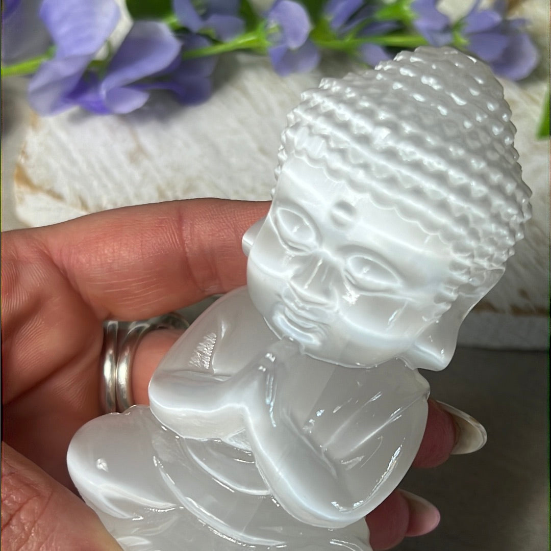 Selenite Buddha