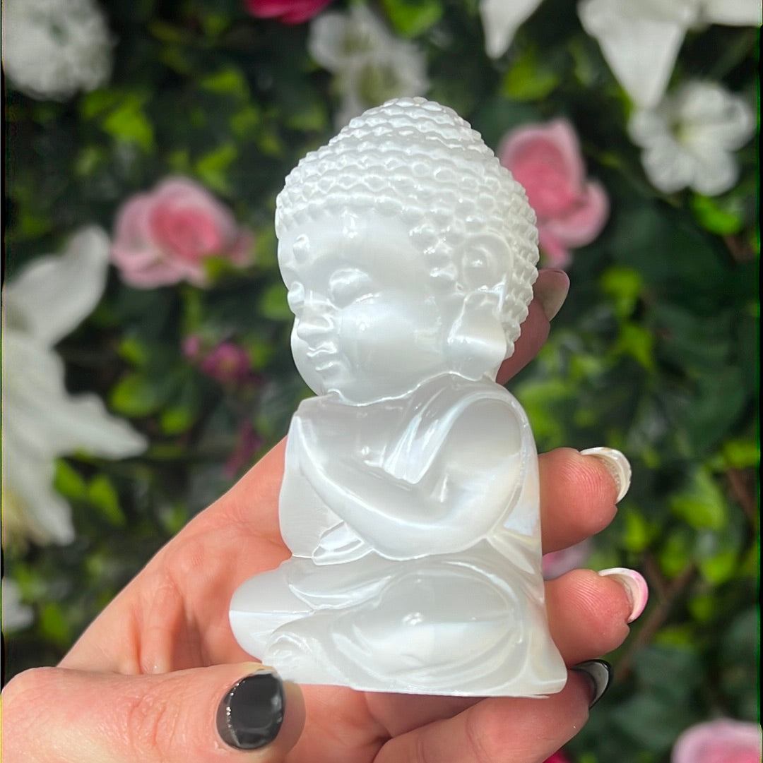 Selenite Buddha