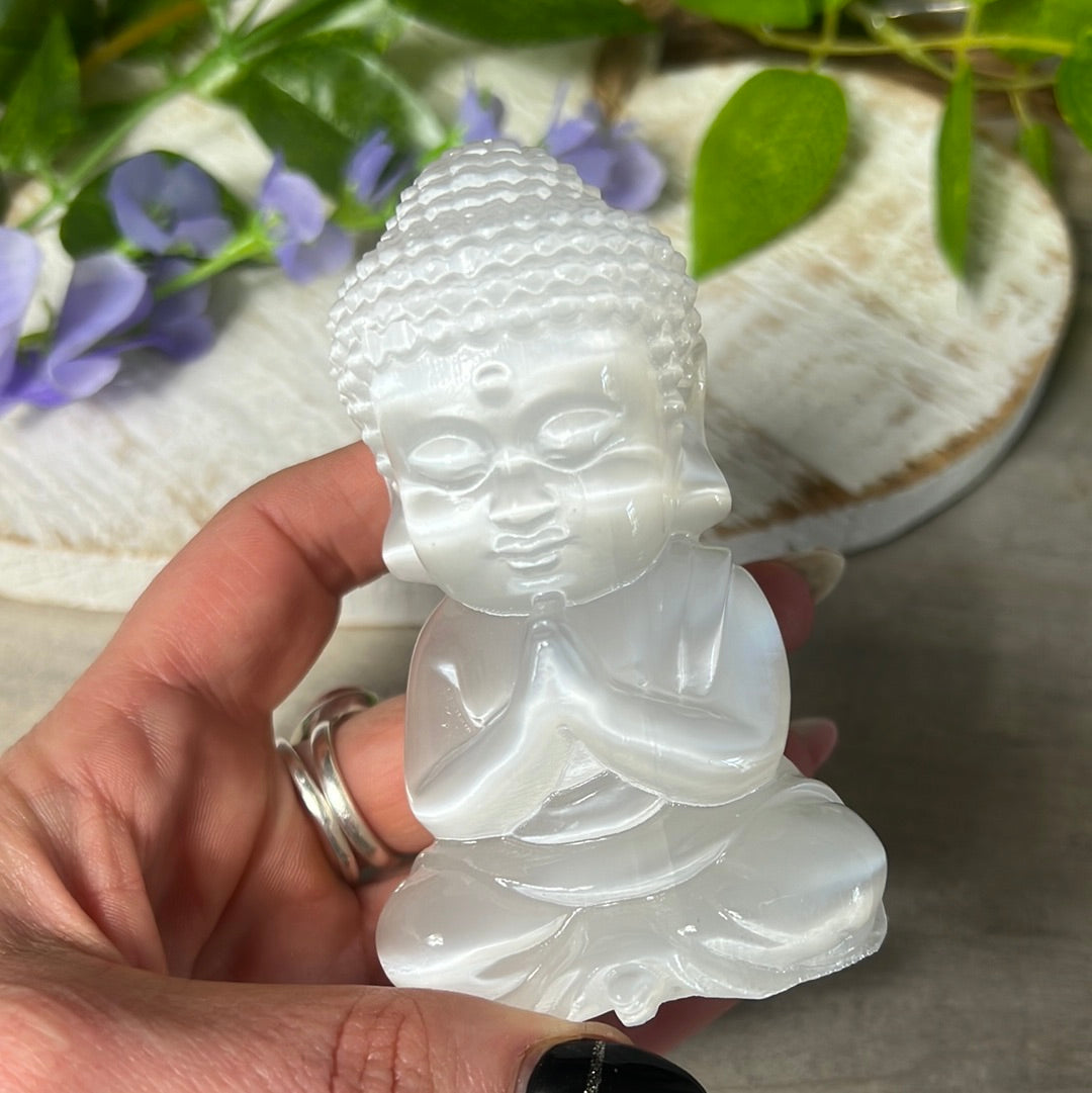 Selenite Buddha