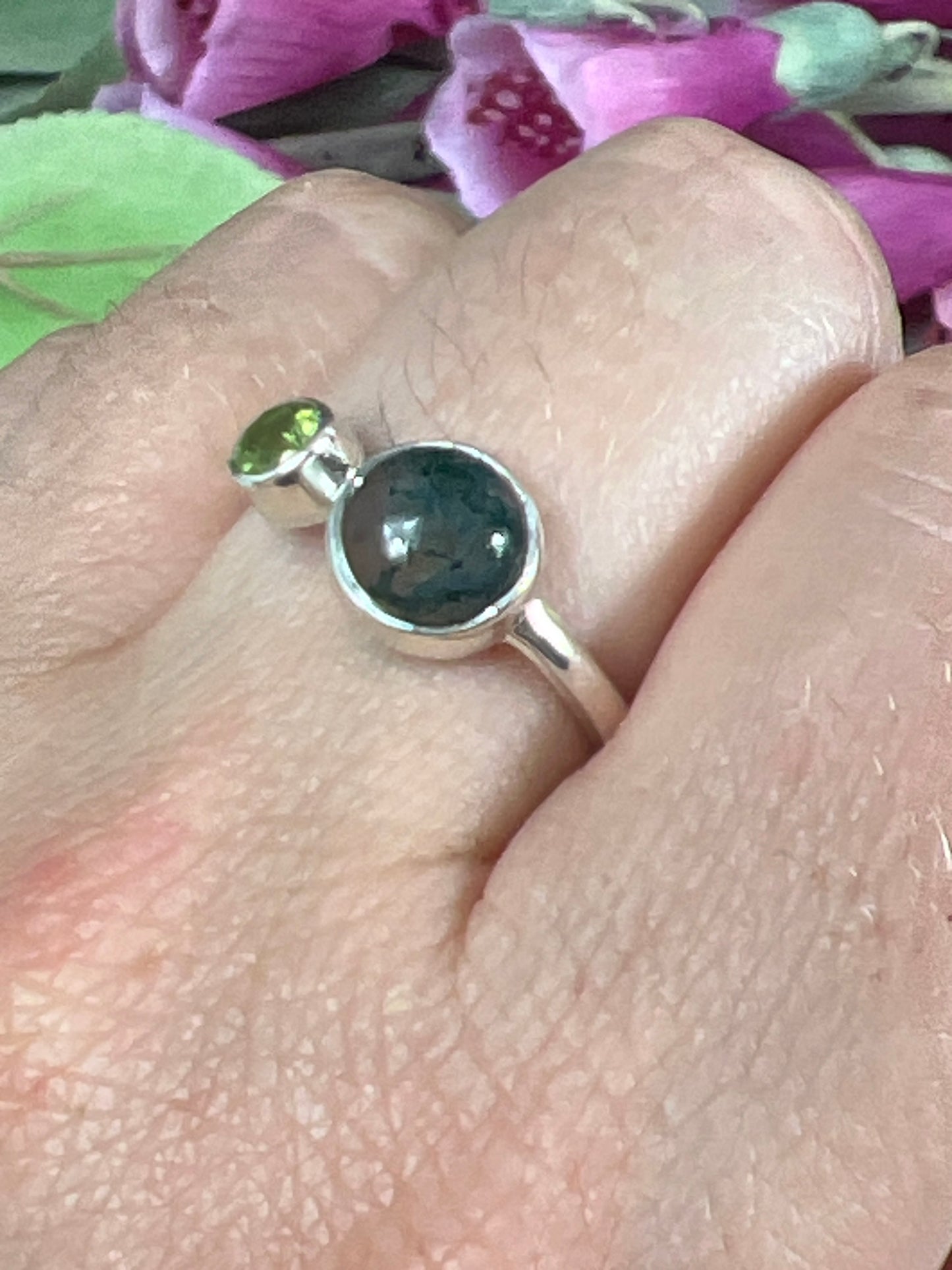 Duo Stone Ring - 925 Sterling Silver