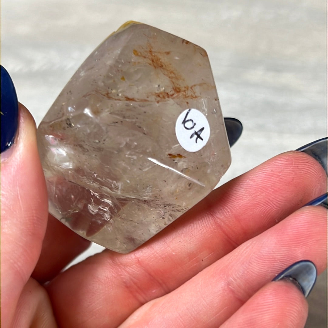 Pyrite in Quartz Freeform Polished Specimen