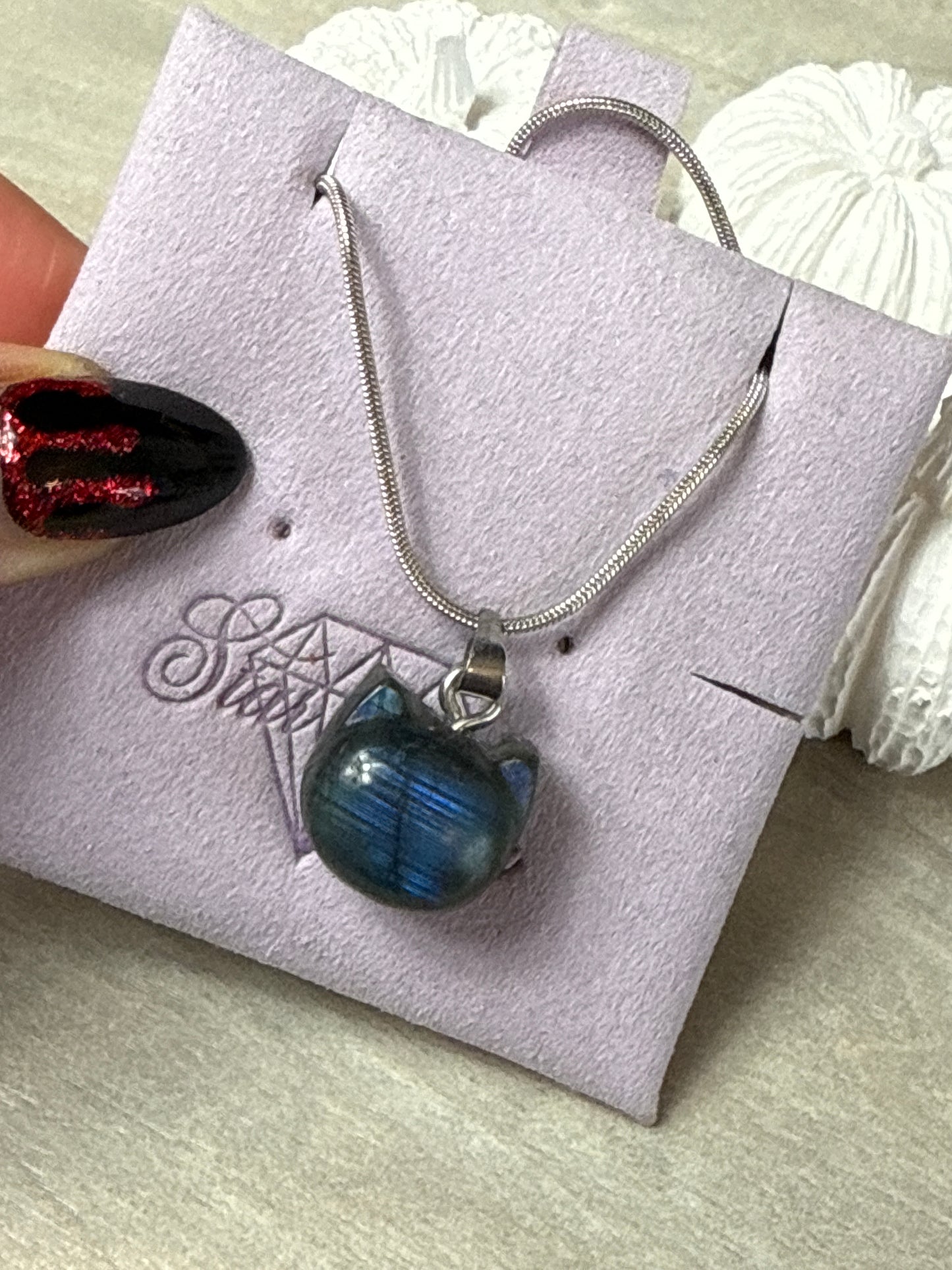 Lab Cat Necklace Plated