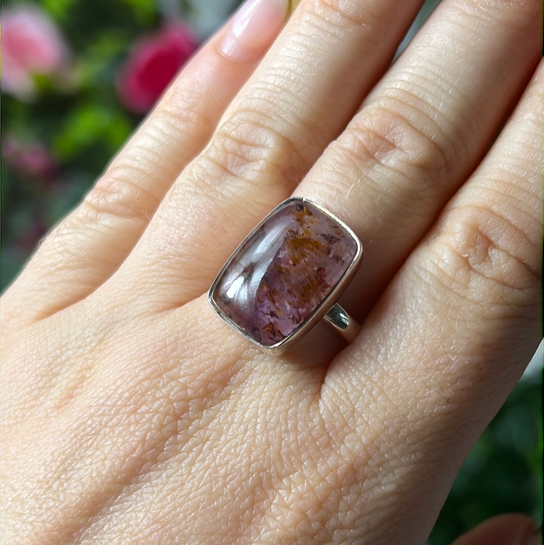 Super Seven 925 Silver Ring -  Size S - S 1/2