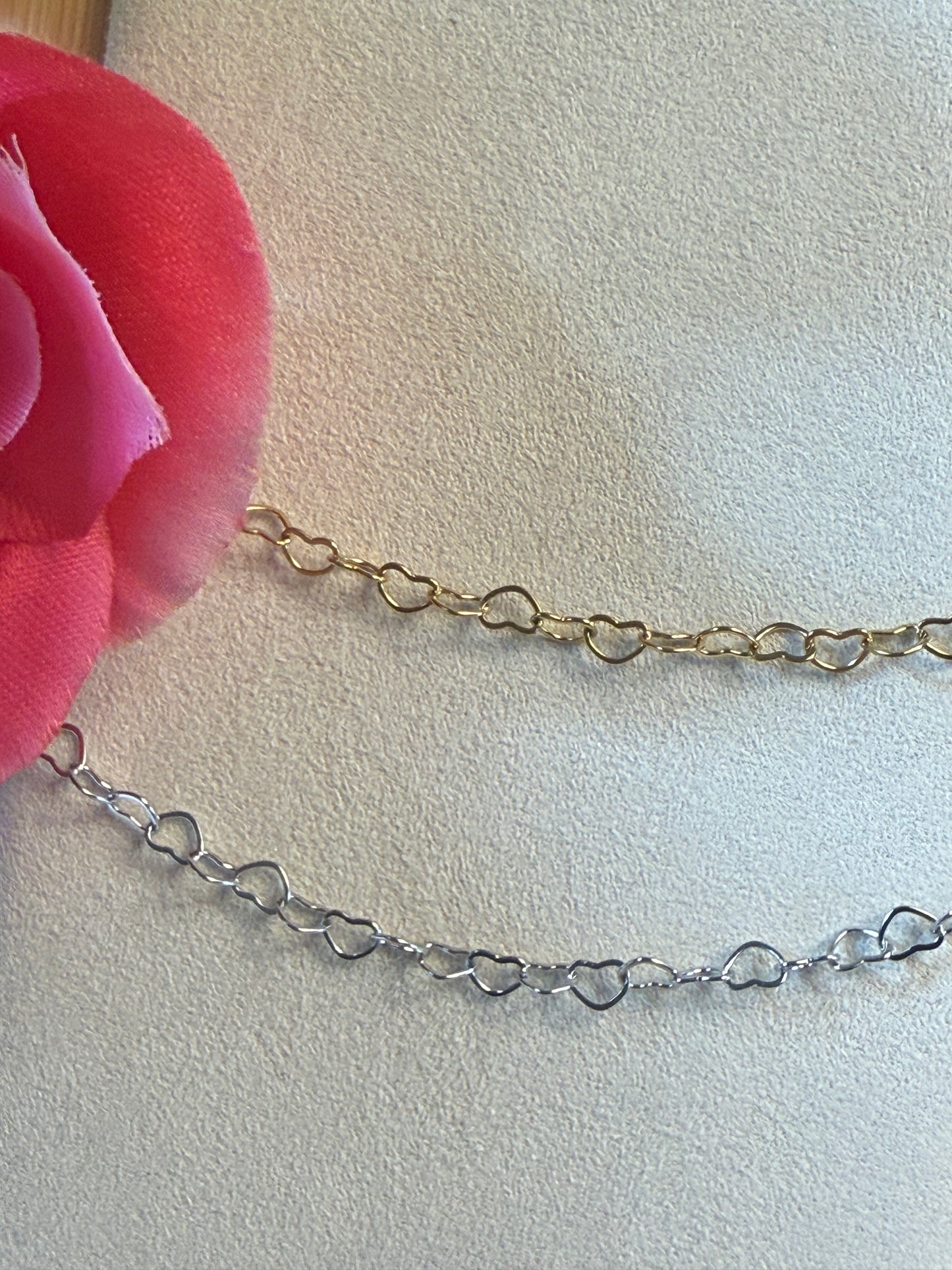 Hearts necklace chain