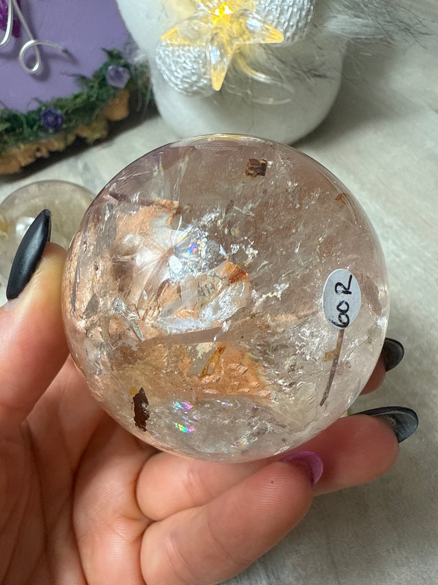 Rutile Rutilated Sphere