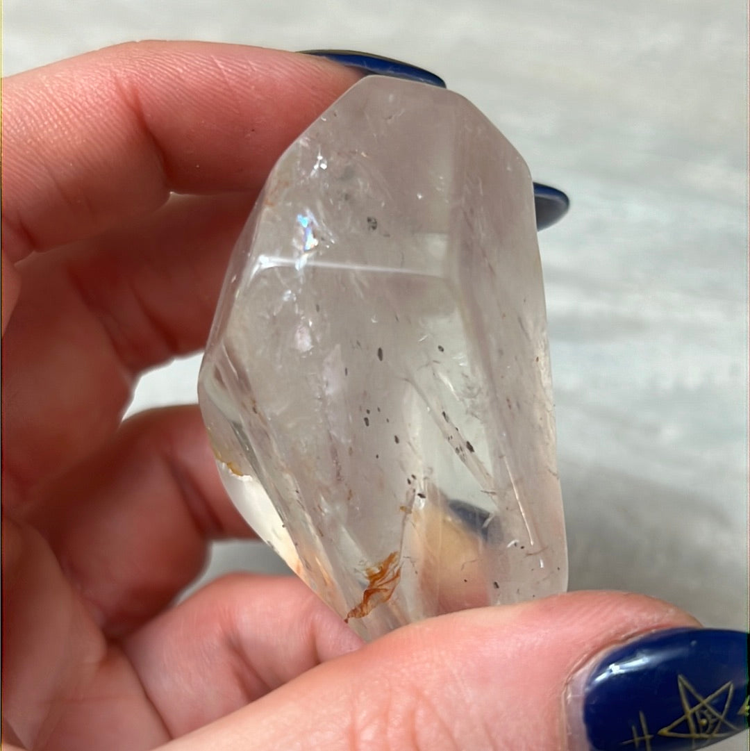 Pyrite in Quartz Freeform Polished Specimen