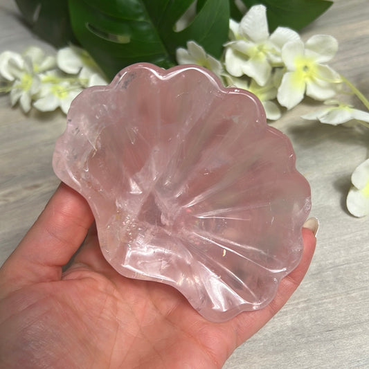 Rose Quartz Shell / Charging Bowl