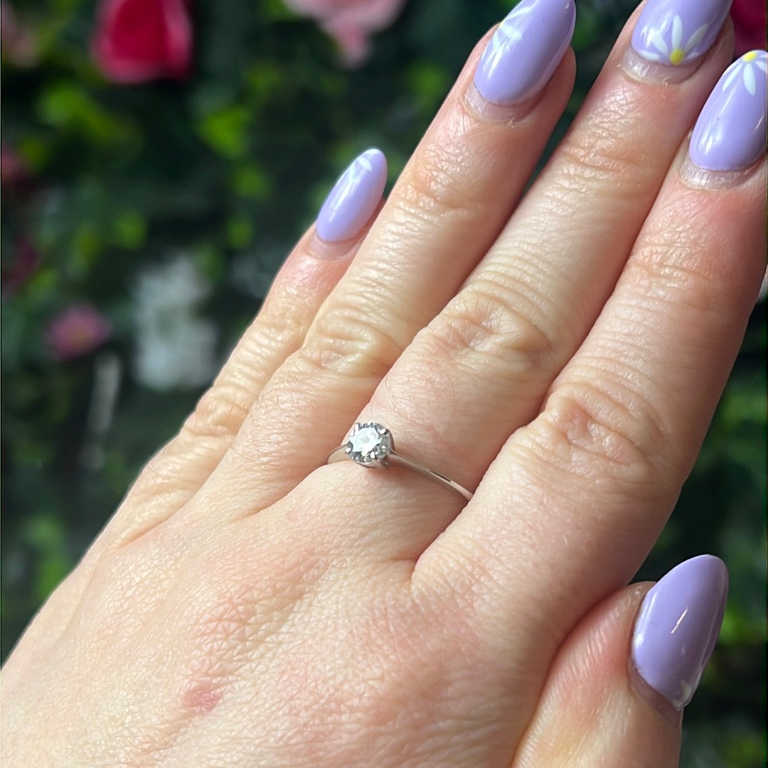 Moissanite 925 Sterling Silver Ring 0.5ct