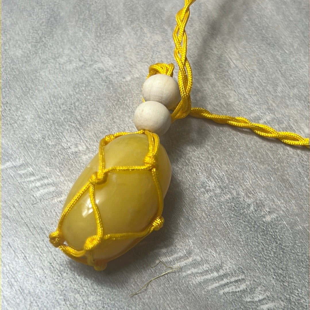 Macrame Net Cage Thread Necklace