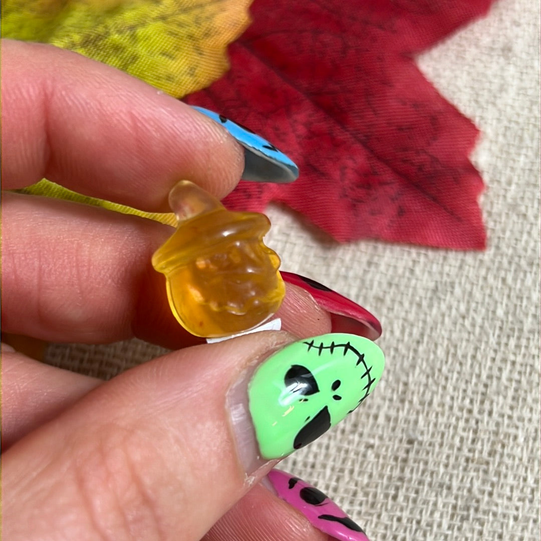Mini Yellow Fluorite Pumpkin