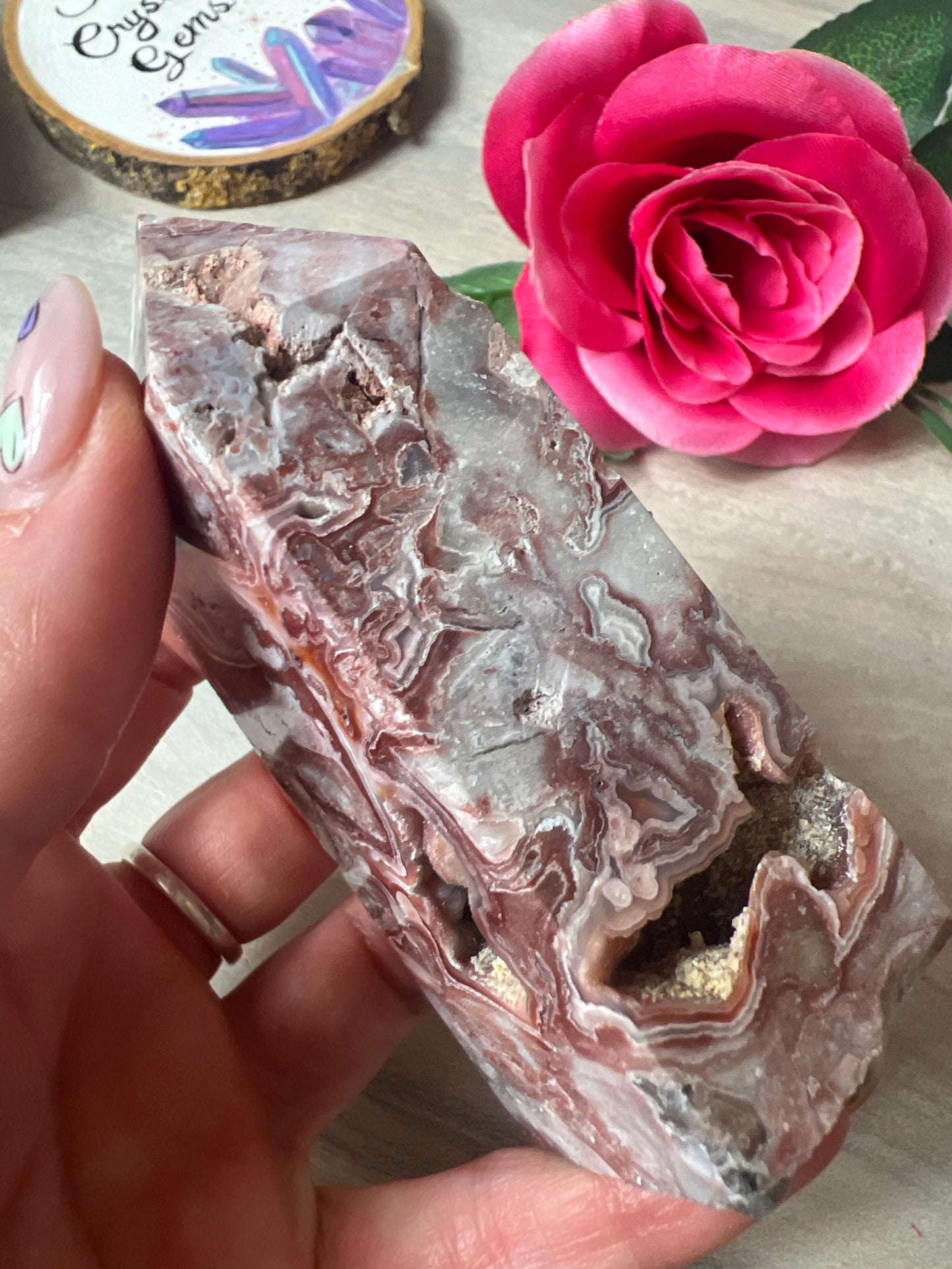Mexican Agate tower point