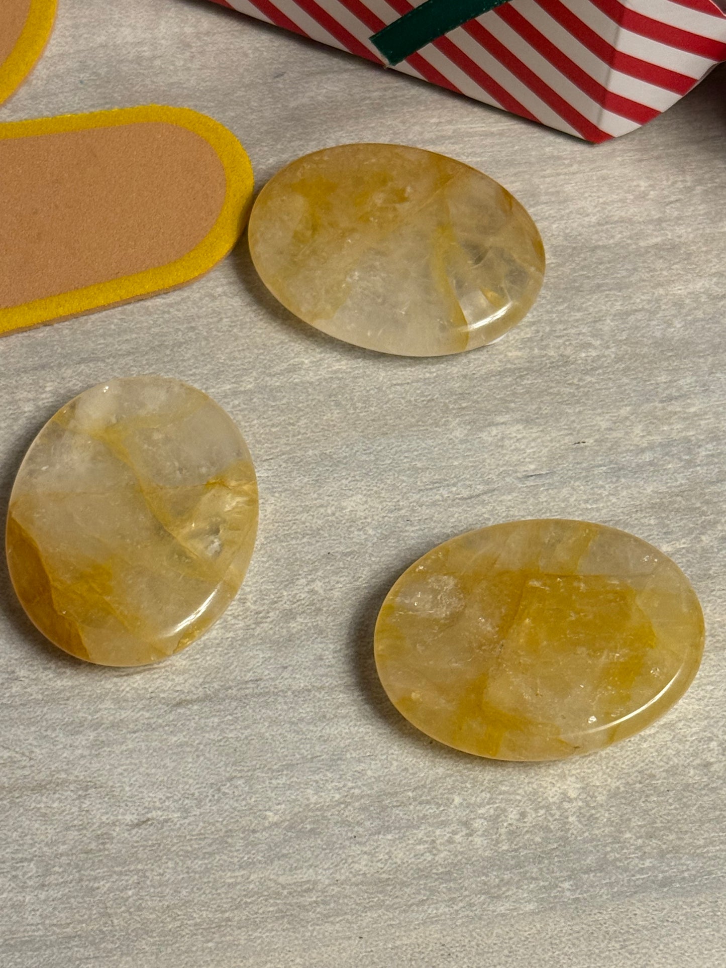 Golden Healer Palm Worry Stone