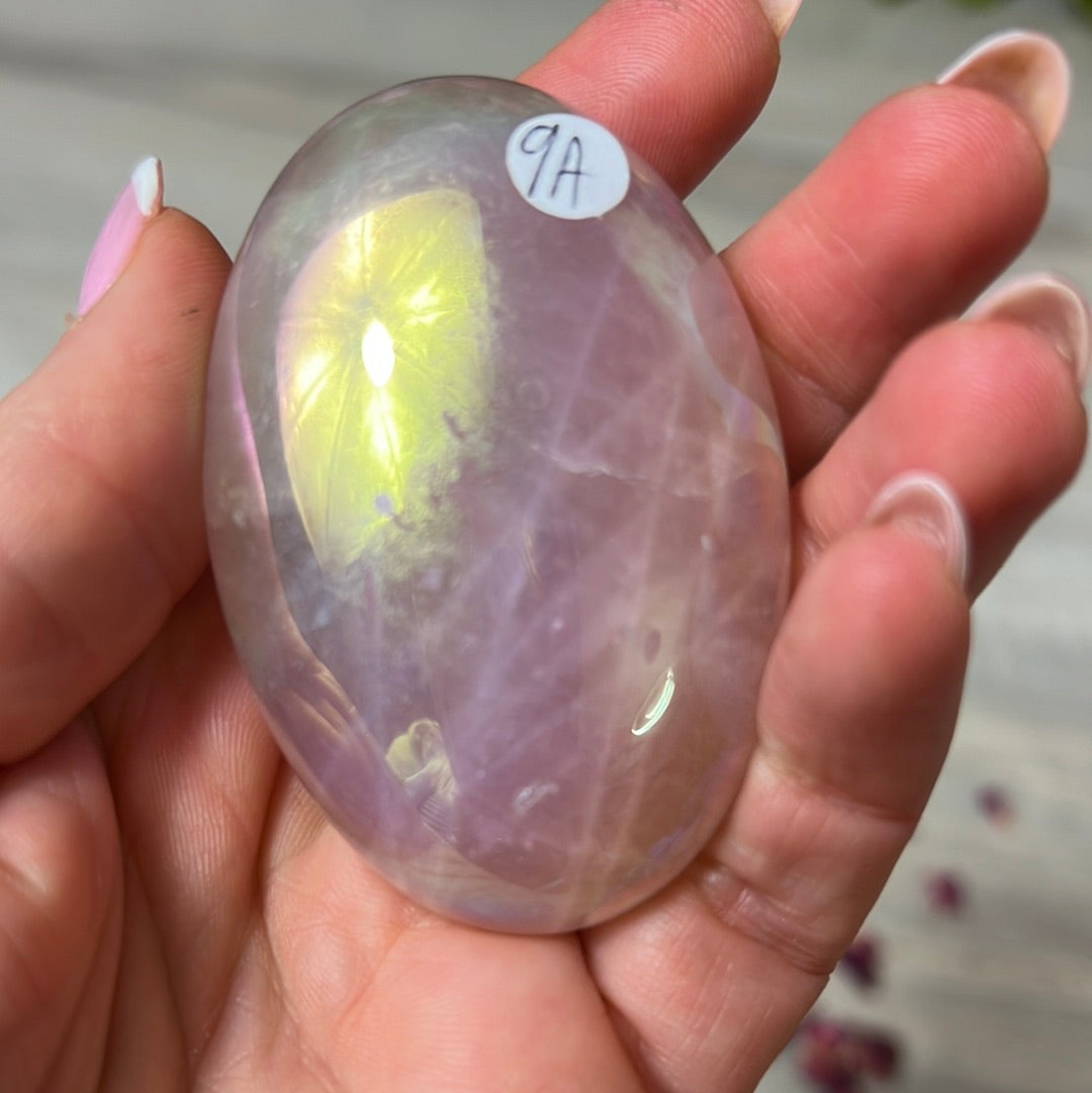 Aura Rose Quartz Palm