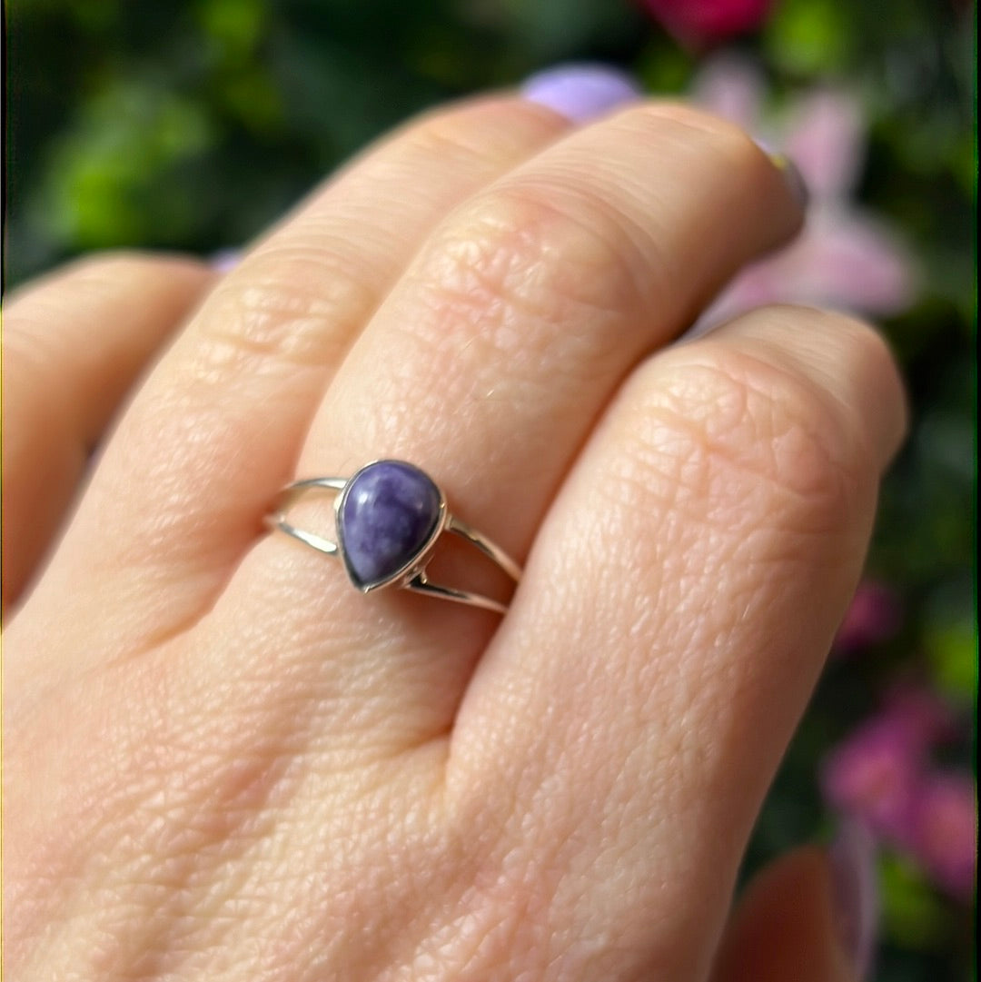 Tiffany stone 925 Silver Ring -  Size O