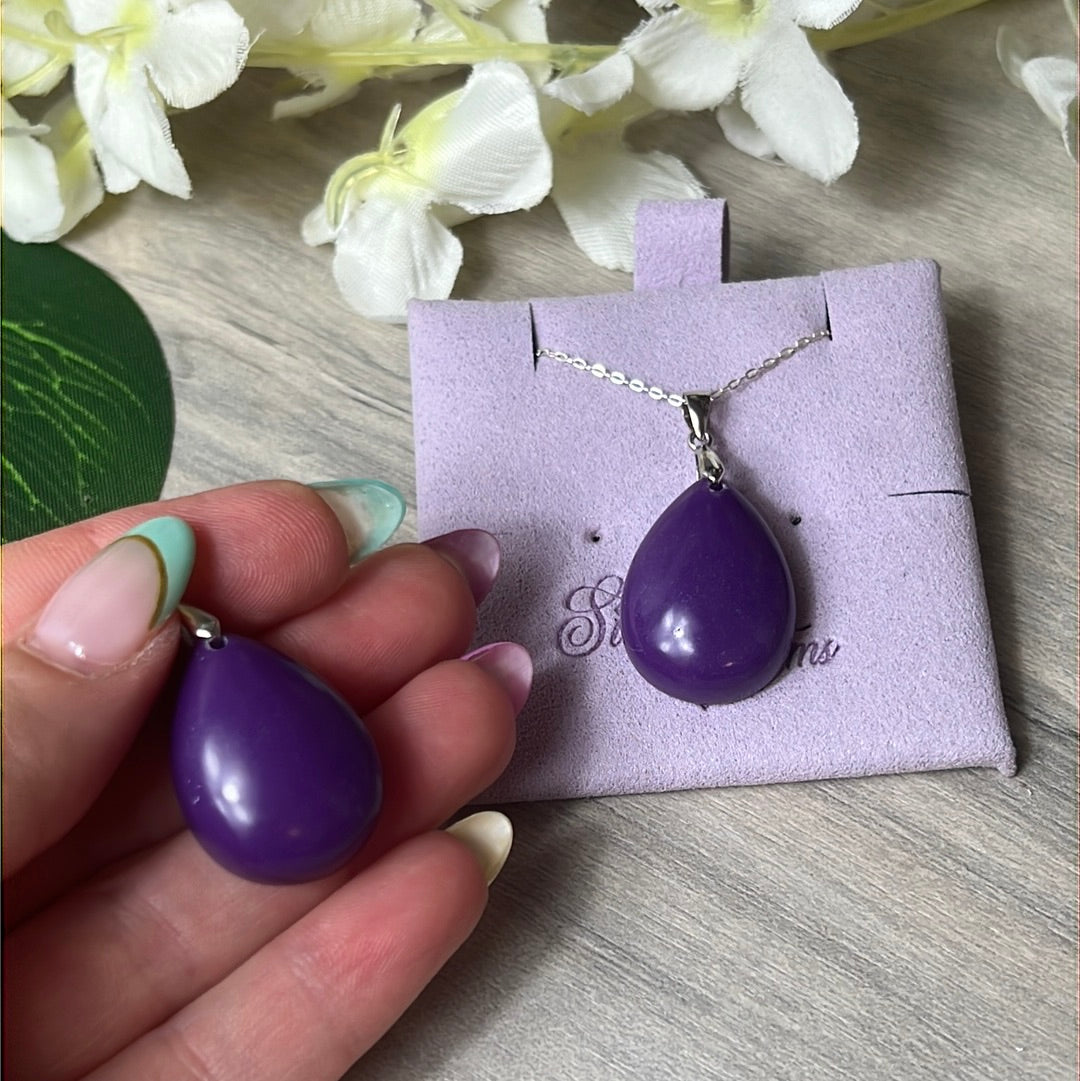 Lepidolite 925 Sterling Pendant