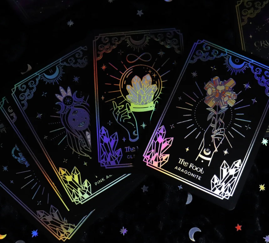 GOLD Crystalstruck Tarot Cards Card Deck - By Moonstruck Crystals