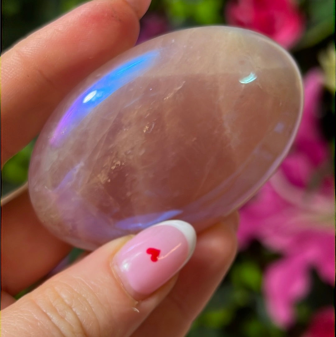Aura Rose Quartz Palm