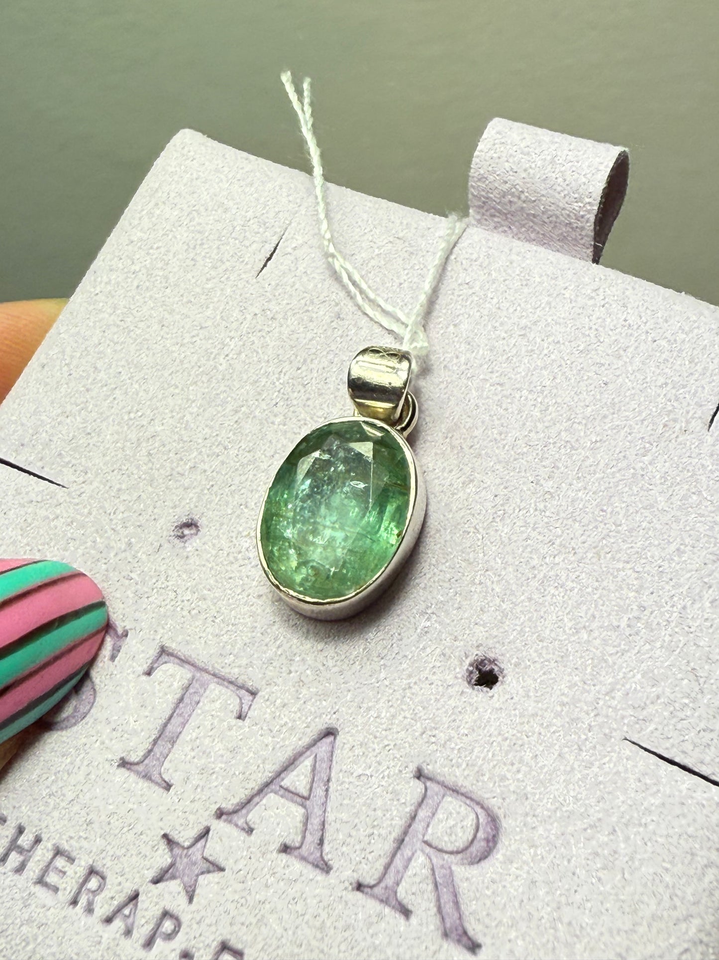 Green Kyanite 925 Pendant
