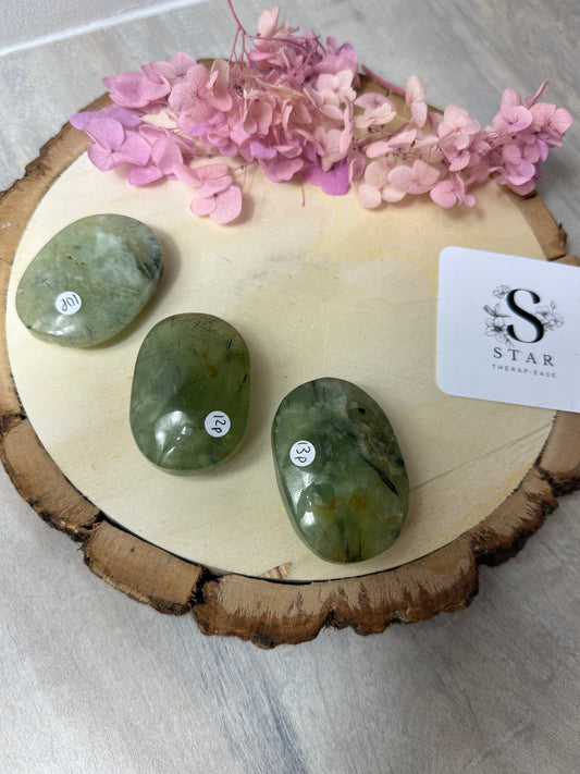 Prehnite Palm Stone