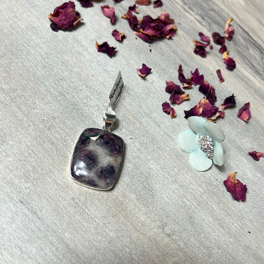 Namibian Tourmaline 925 Sterling Silver Pendant