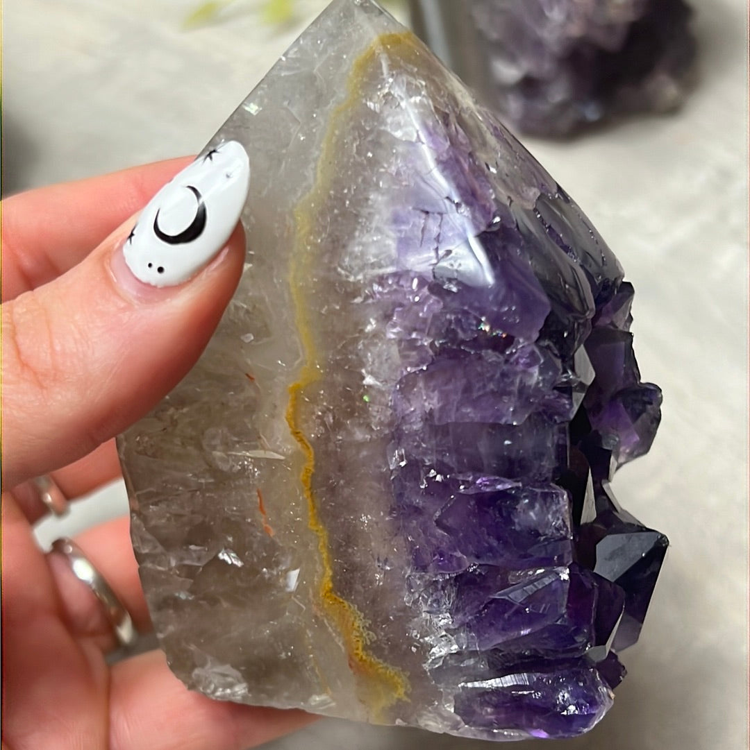 A Amethyst Agate Tower Points