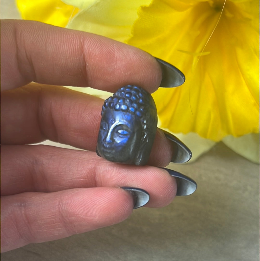 Lab Labradorite Buddha